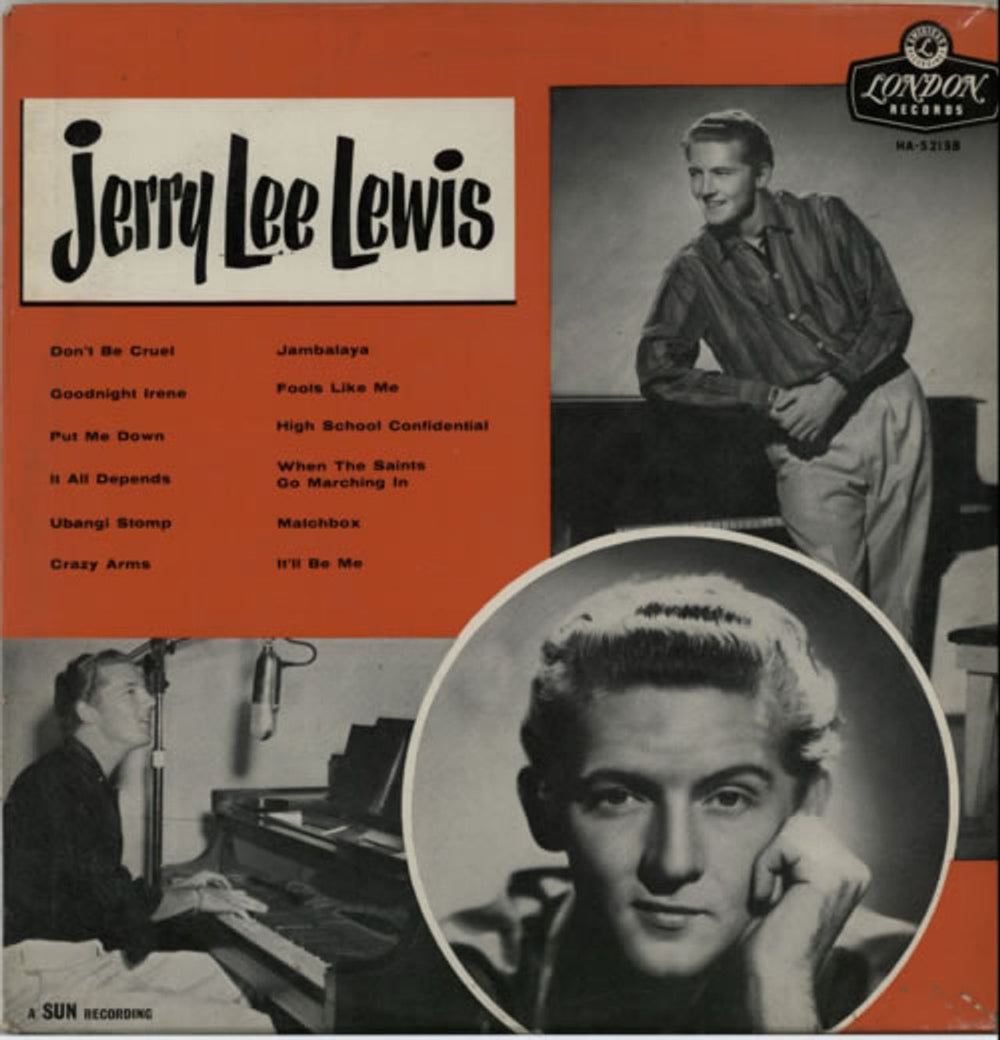 Jerry Lee Lewis Jerry Lee Lewis - 1st UK vinyl LP album (LP record) HA-S2138