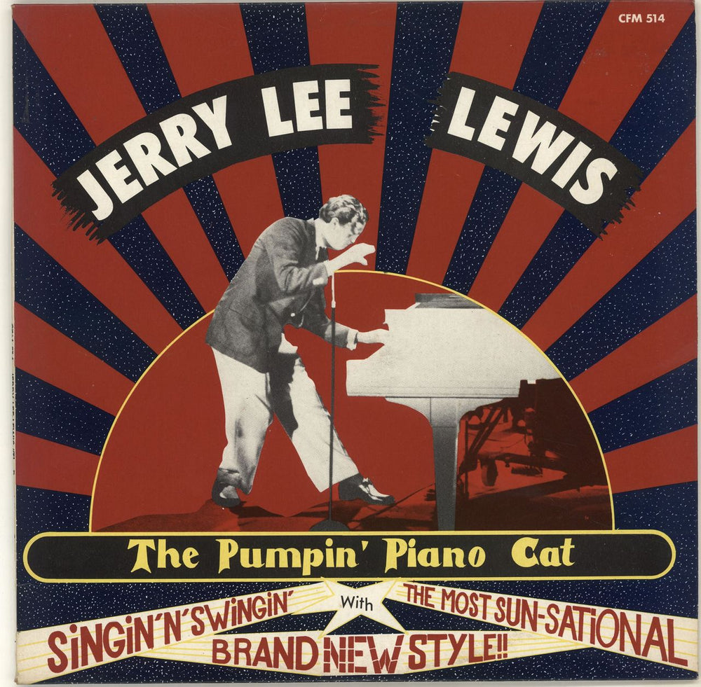 Jerry Lee Lewis The Pumpin' Piano Cat UK 10" vinyl single (10 inch record) CFM514