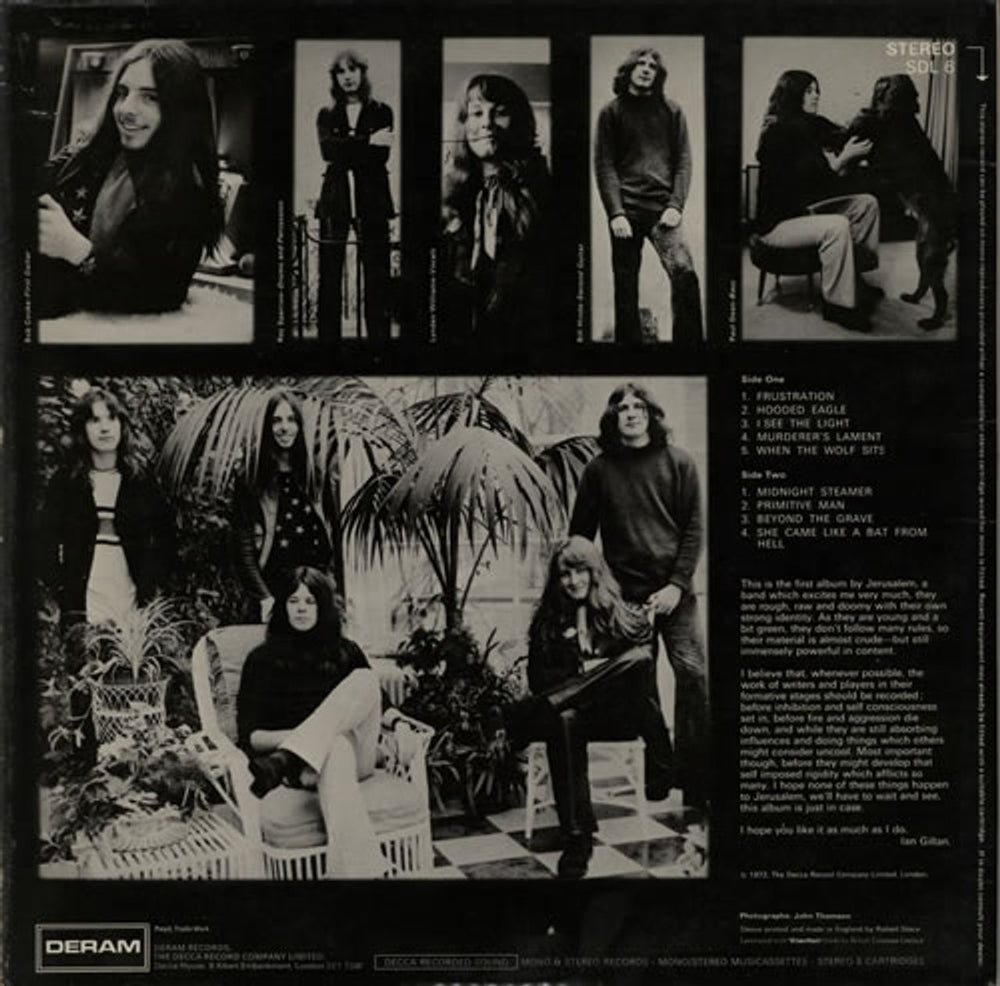 Jerusalem Jerusalem UK vinyl LP album (LP record) JR8LPJE581294