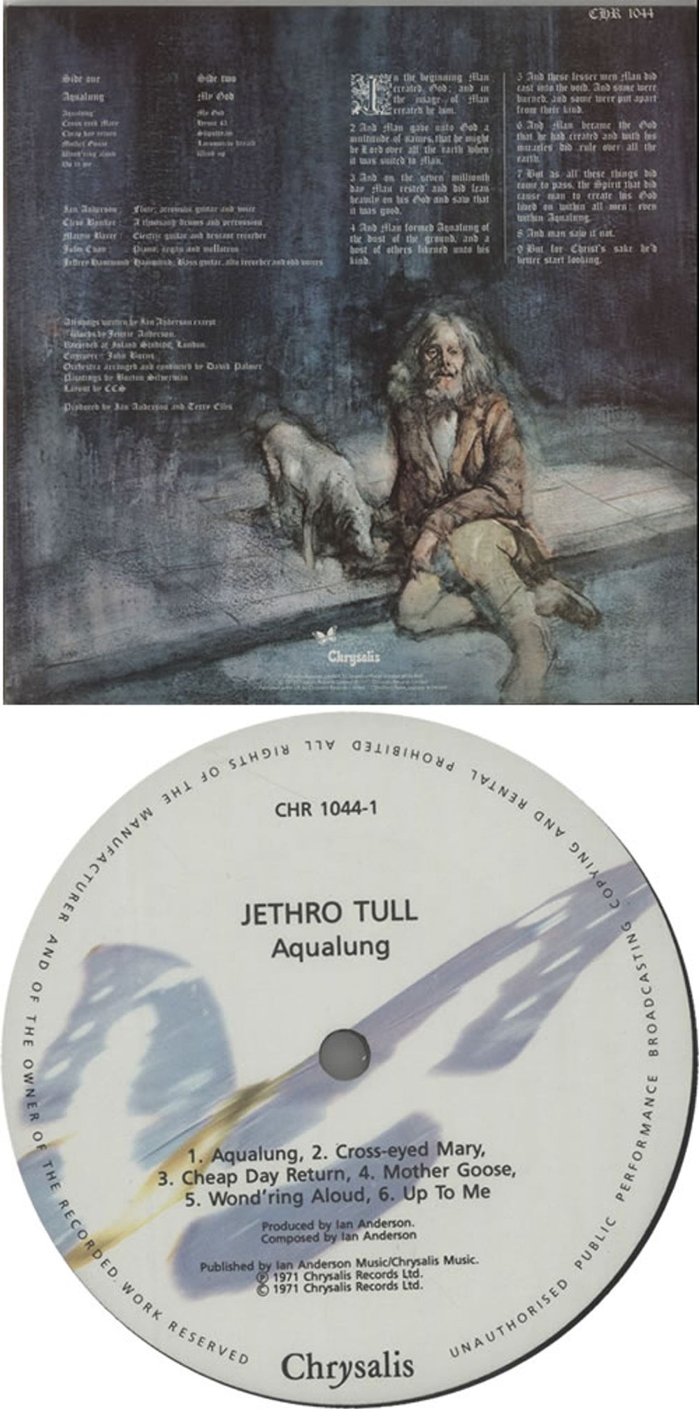 Jethro Tull Aqualung - 7th UK vinyl LP album (LP record) TULLPAQ639272