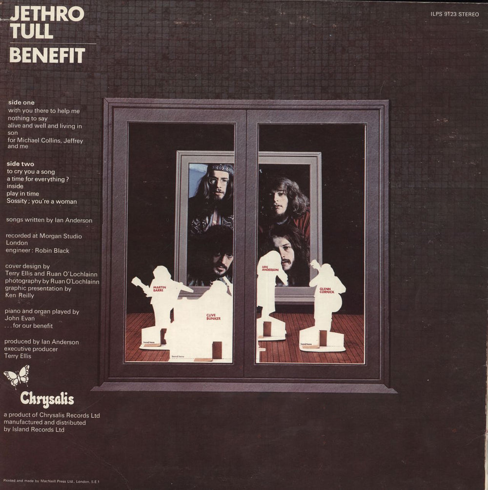 Jethro Tull Benefit - 2nd UK vinyl LP album (LP record)