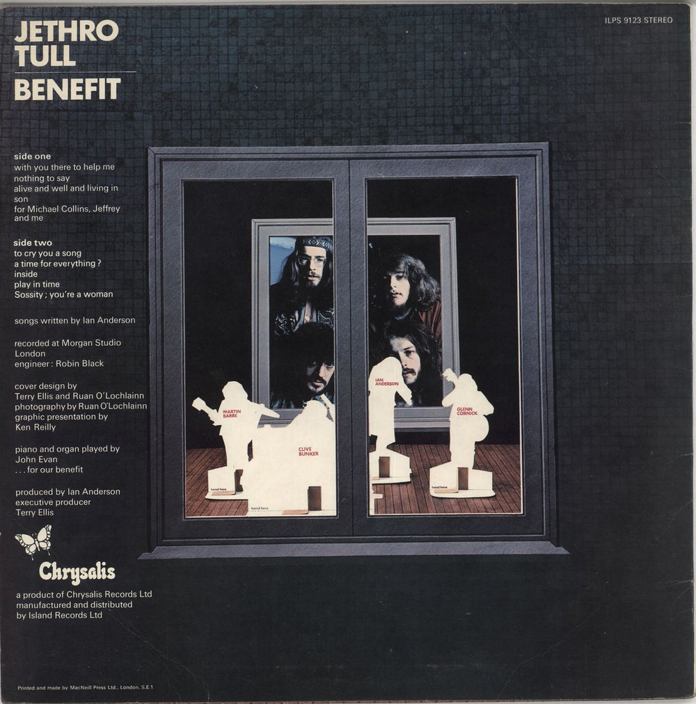 Jethro Tull Benefit - 2nd - WOS UK vinyl LP album (LP record)