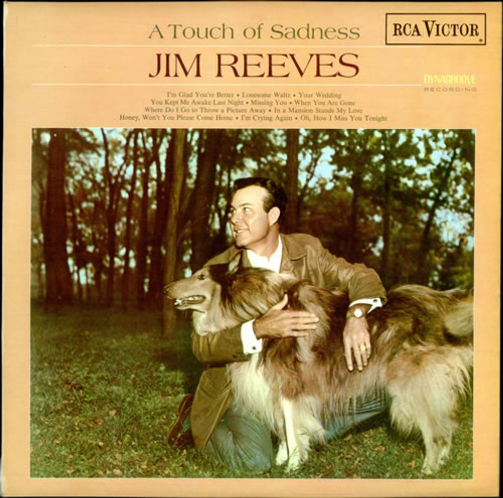 Jim Reeves A Touch Of Sadness UK vinyl LP album (LP record) RD7978