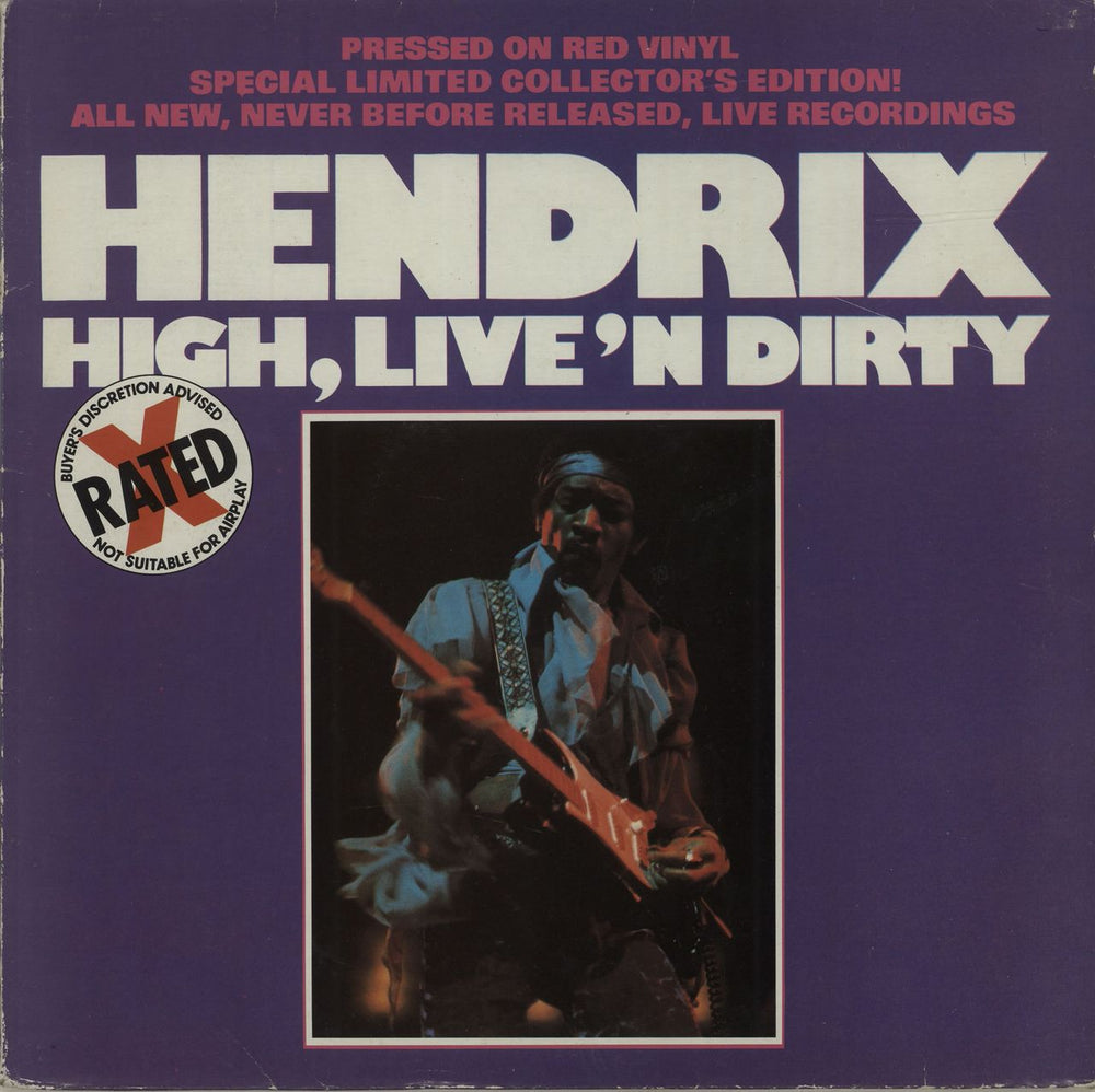 Jimi Hendrix High, Live 'n Dirty UK vinyl LP album (LP record) AFEMP1031