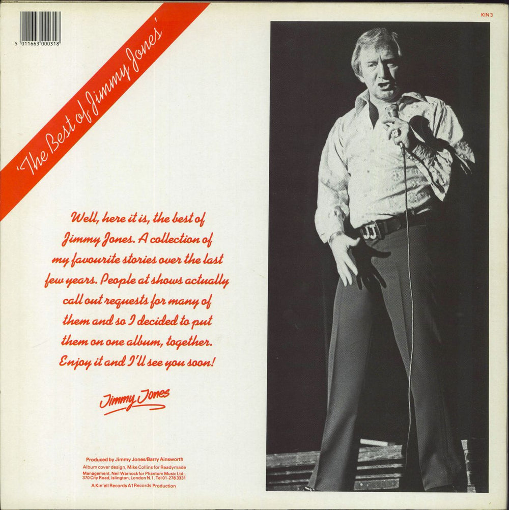 Jimmy Jones (Comedian) The Best Of Jimmy Jones UK vinyl LP album (LP record)