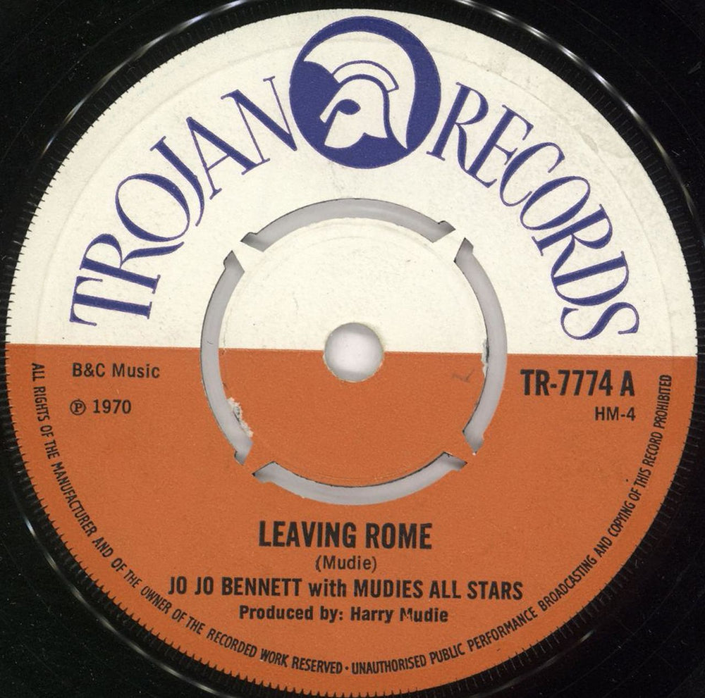 Jo Jo Bennett Leaving Home UK 7" vinyl single (7 inch record / 45) TR-7774