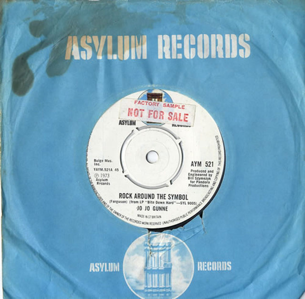 Jo Jo Gunne Rock Around The Symbol - Sample UK 7" vinyl single (7 inch record / 45) AYM521