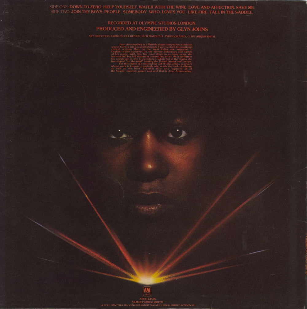 Joan Armatrading Joan Armatrading - Hype Stickered UK vinyl LP album (LP record)