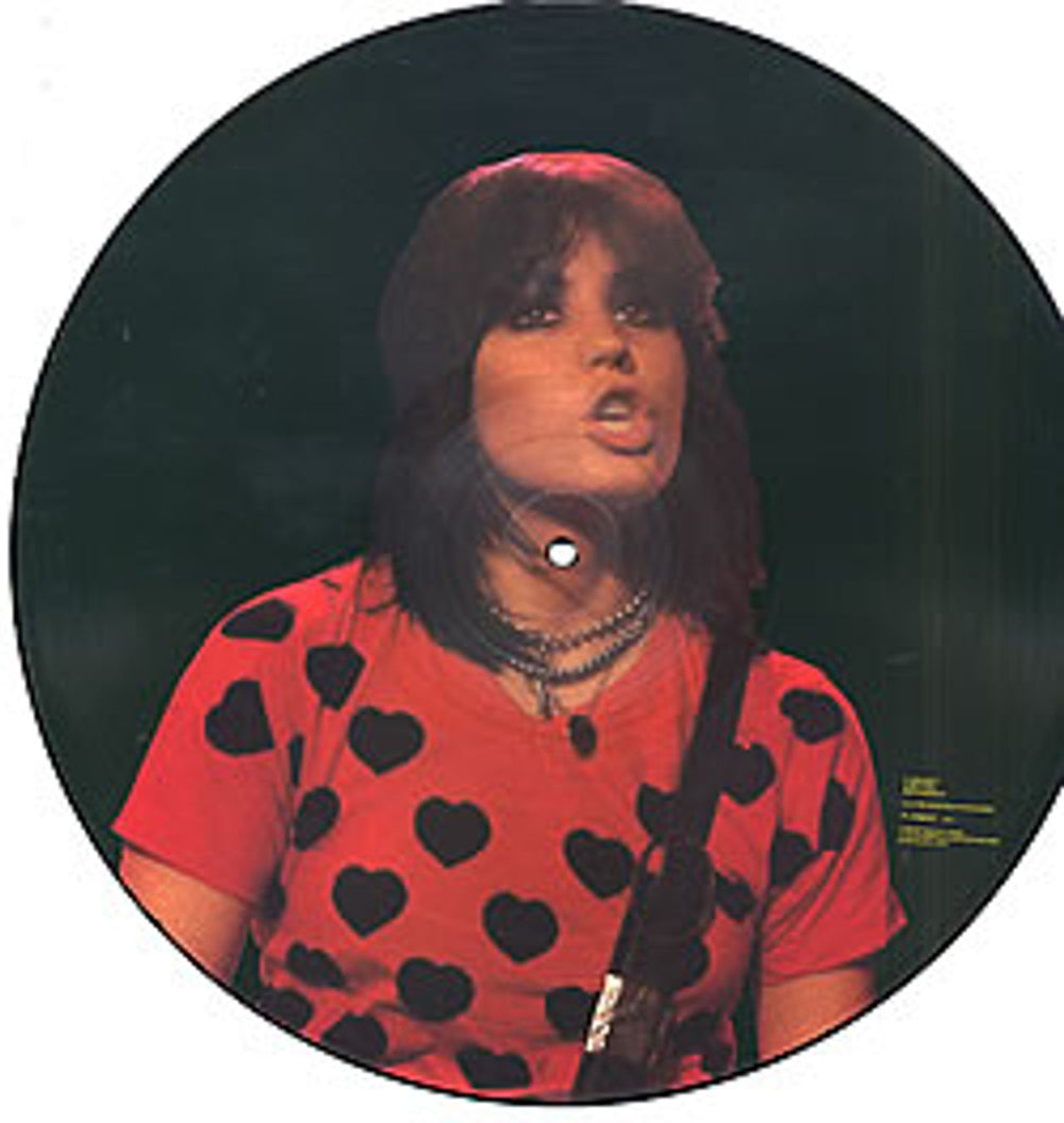 Joan Jett I Love Playing With Fire US picture disc LP (vinyl picture disc album) PLAKER1