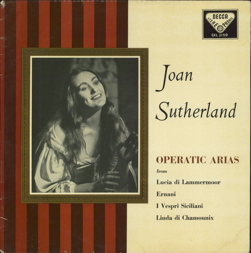 Joan Sutherland Operatic Arias UK vinyl LP album (LP record) SXL2159