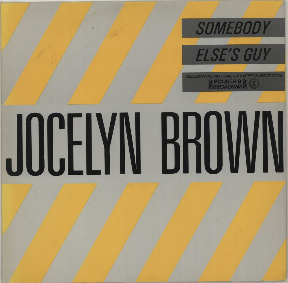 Jocelyn Brown Someone Else's Guy + p/s UK 12" vinyl single (12 inch record / Maxi-single) 12BRW5