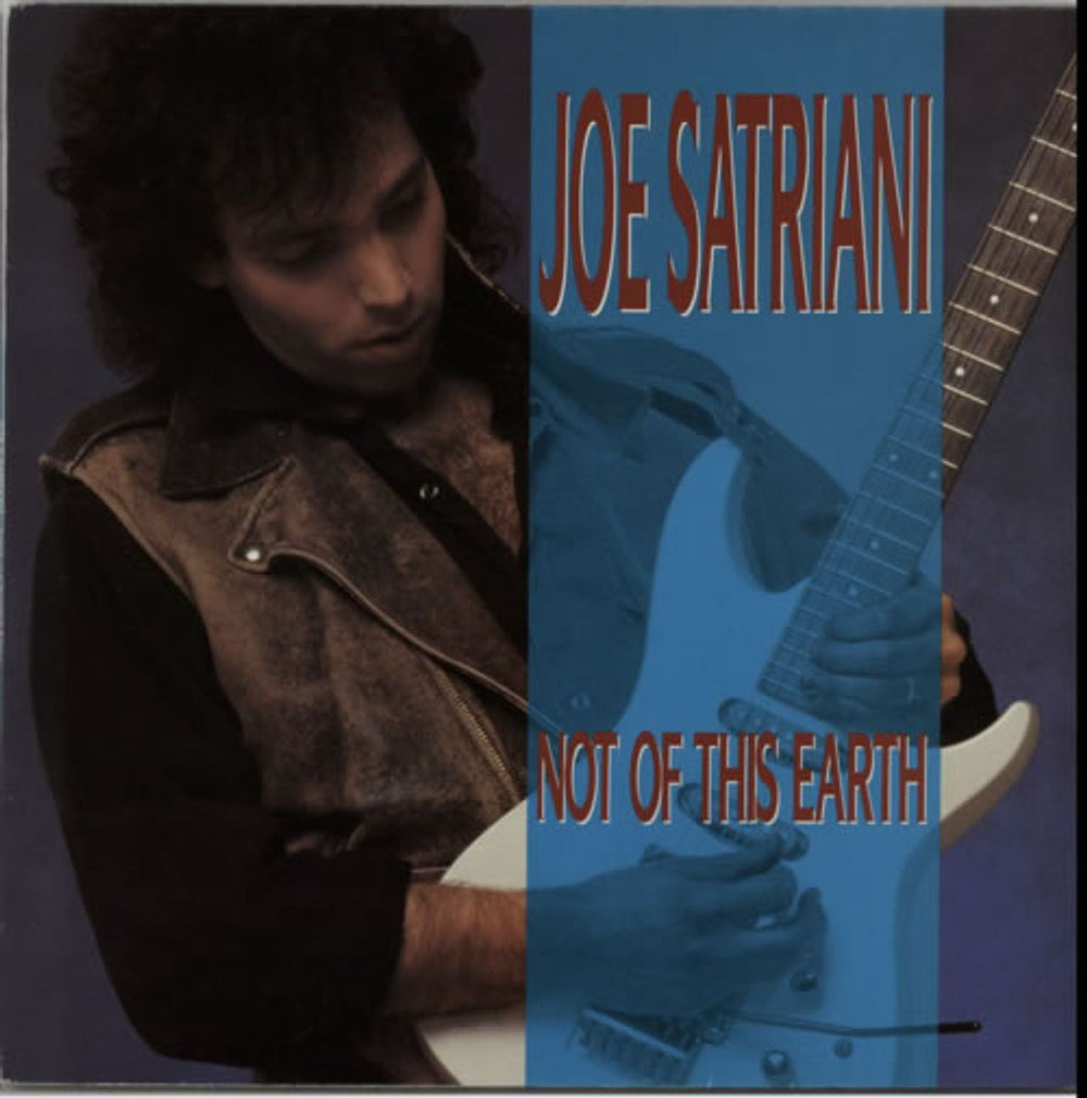 Joe Satriani Not Of This Earth - Satriani p/s UK vinyl LP album (LP record) GRUB7