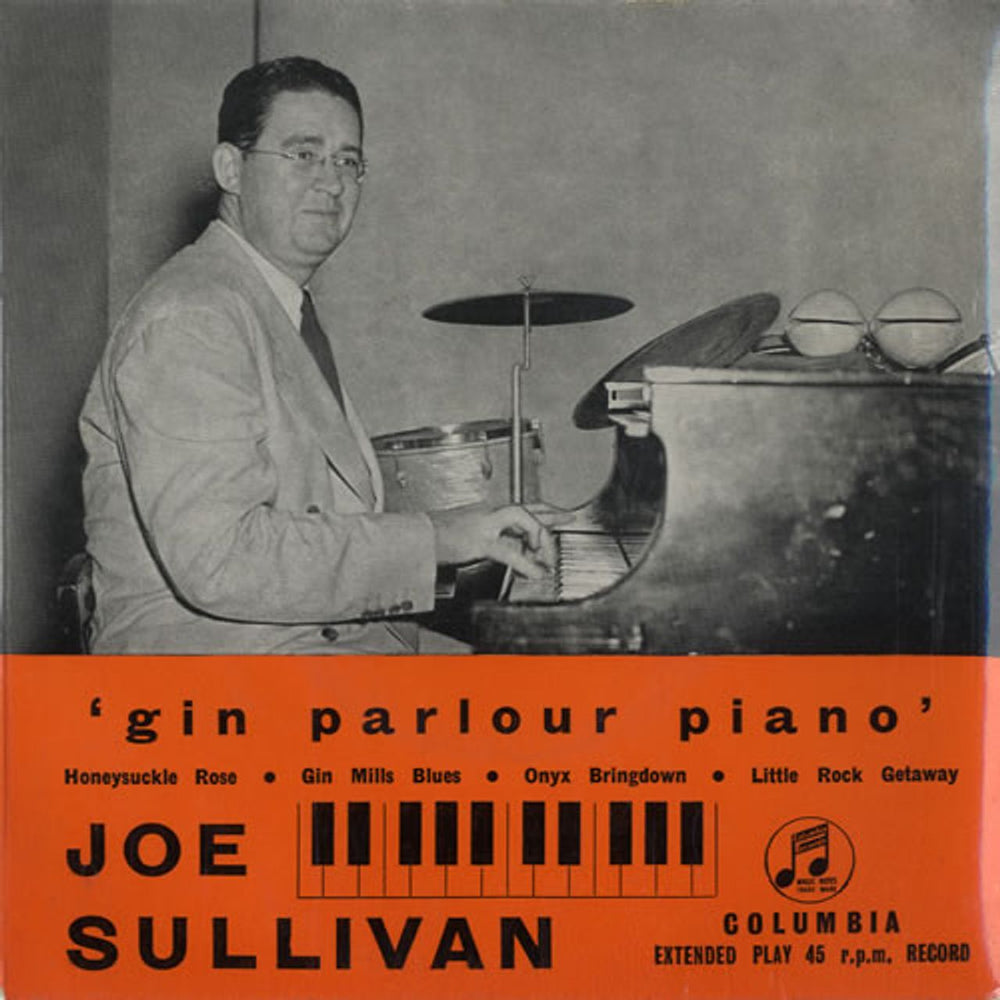 Joe Sullivan Gin Parlour Piano UK 7" vinyl single (7 inch record / 45) SEG7652