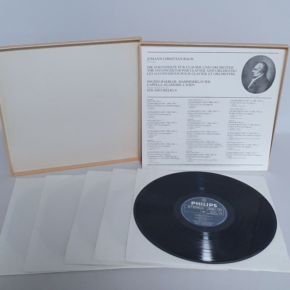 Johann Christian Bach Bach: I 18 Concerti Per Il Pianoforte E Orchestra, Op. 1, 7 & 13 Dutch Vinyl Box Set J4HVXBA765350