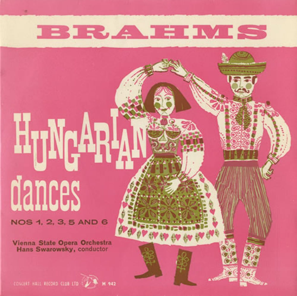 Johannes Brahms Hungarian Dances UK 7" vinyl single (7 inch record / 45) M942