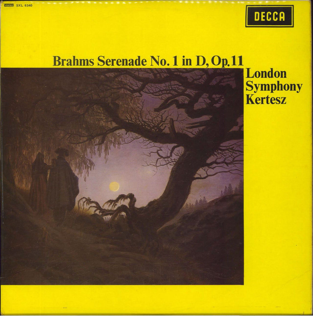 Johannes Brahms Serenade No. 1 In D, Op. 11 UK vinyl LP album (LP record) SXL6340