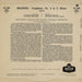 Johannes Brahms Symphony No. 4 in E Minor UK vinyl LP album (LP record)