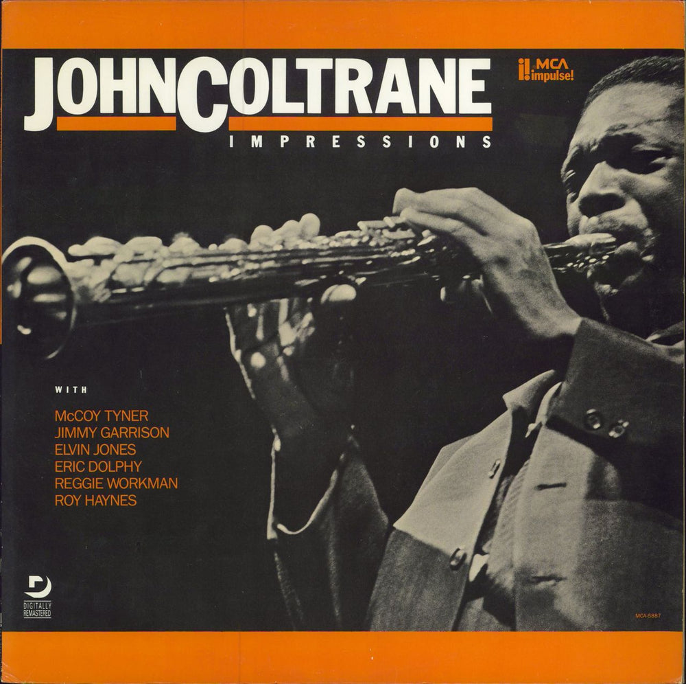 John Coltrane Impressions US vinyl LP album (LP record) MCA-5887