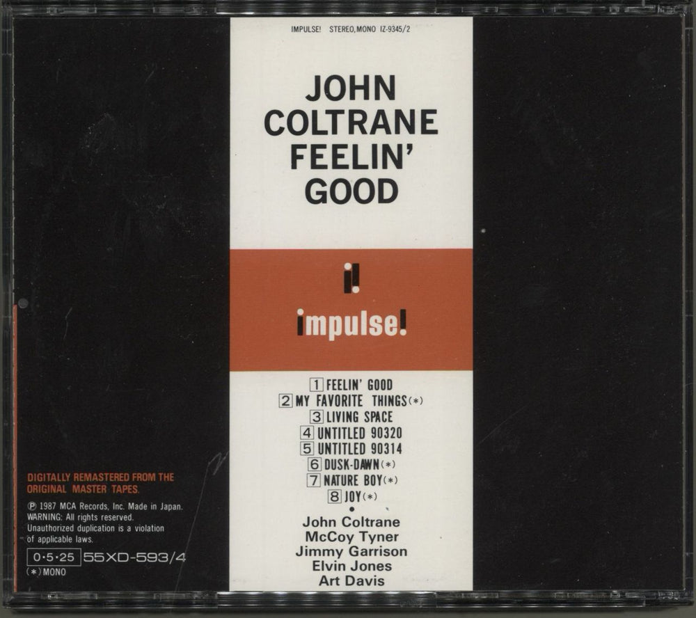 John Coltrane The Mastery Of John Coltrane / Vol. I Feelin' Good Japanese 2 CD album set (Double CD)