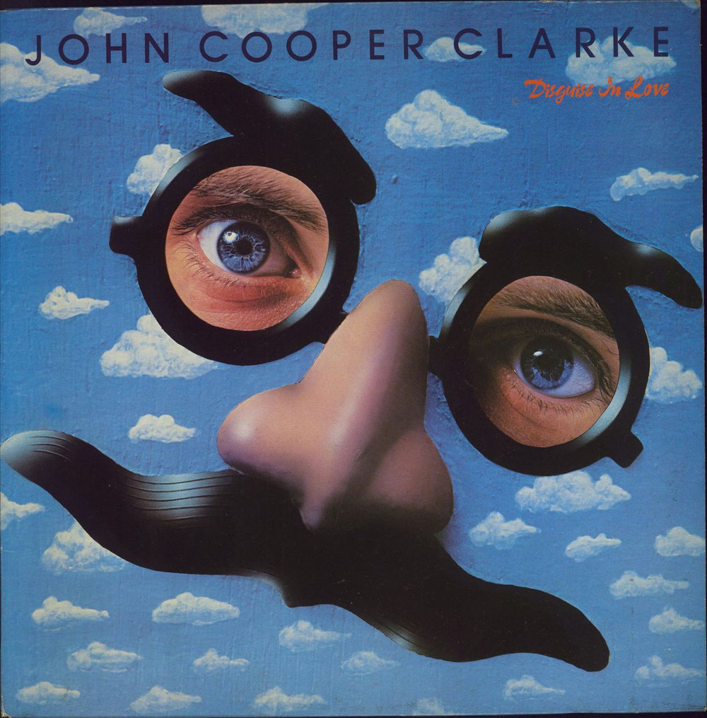 John Cooper Clarke Disguise In Love - Promo Stamped UK Promo vinyl LP album (LP record) CBS83132