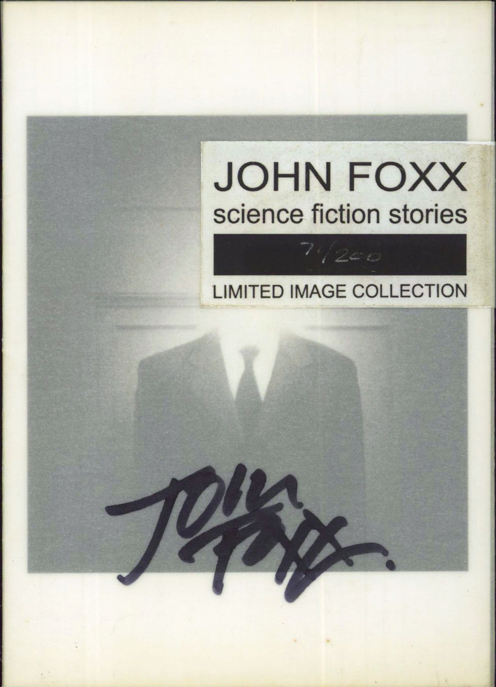 John Foxx Science Fiction Stories - Card Set - Autographed UK memorabilia ART CARDS