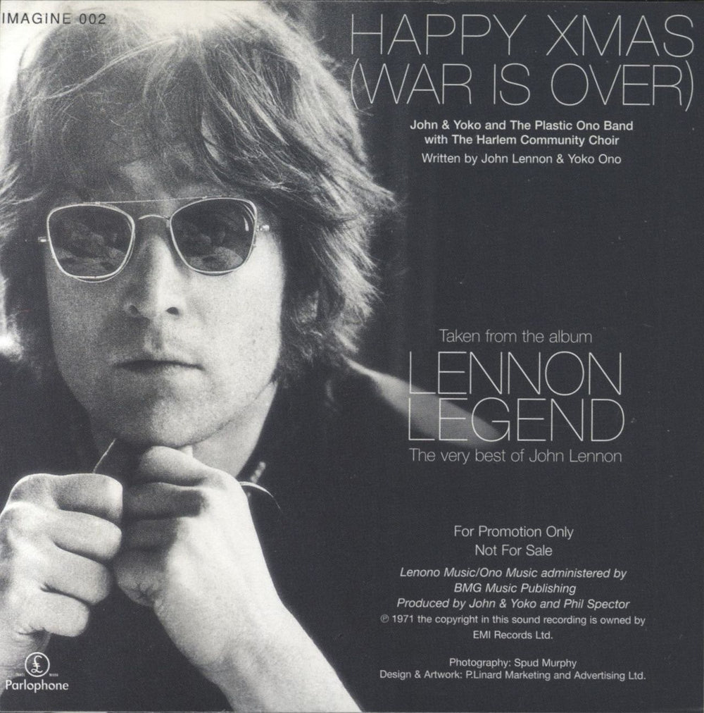 John Lennon Happy Xmas War Is Over UK Promo CD single (CD5 / 5")