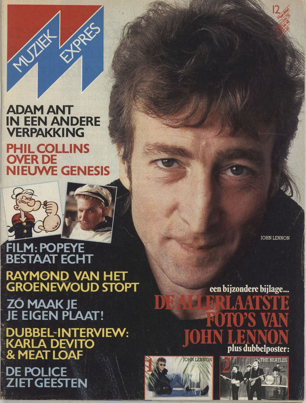John Lennon Muziek Expres Dutch magazine
