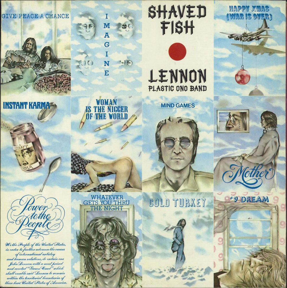 John Lennon Shaved Fish - Gatefold Greek vinyl LP album (LP record) 2J064-05987