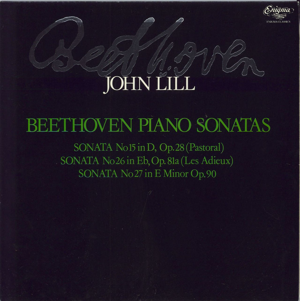 John Lill Beethoven Piano Sonatas UK vinyl LP album (LP record) K53523