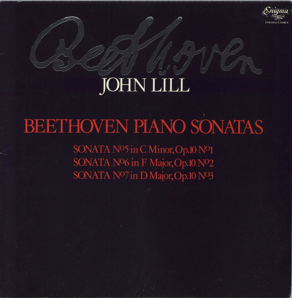 John Lill Beethoven Piano Sonatas UK vinyl LP album (LP record) K53561