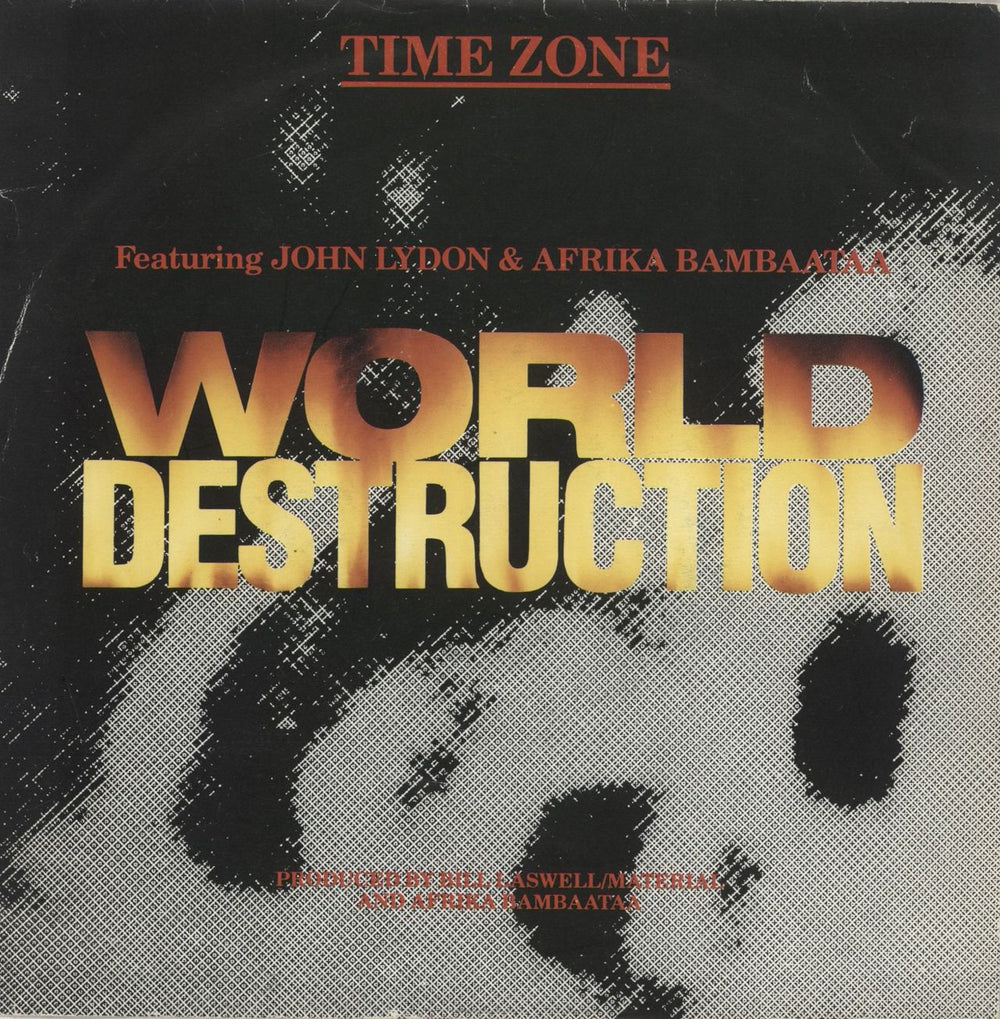 John Lydon World Destruction UK 7" vinyl single (7 inch record / 45) VS743