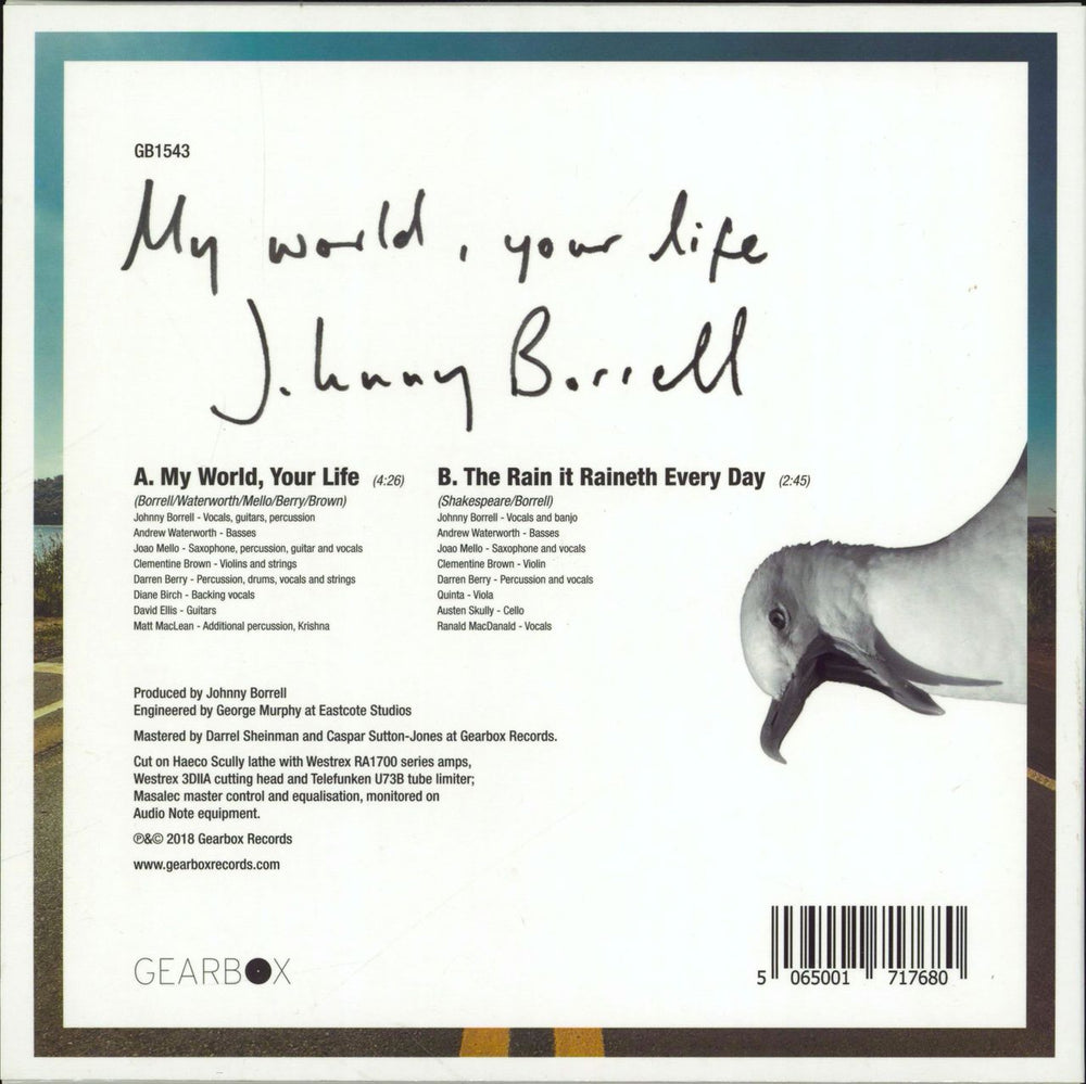 Johnny Borrell And Zazou My Would, Your Life UK Promo 7" vinyl single (7 inch record / 45)