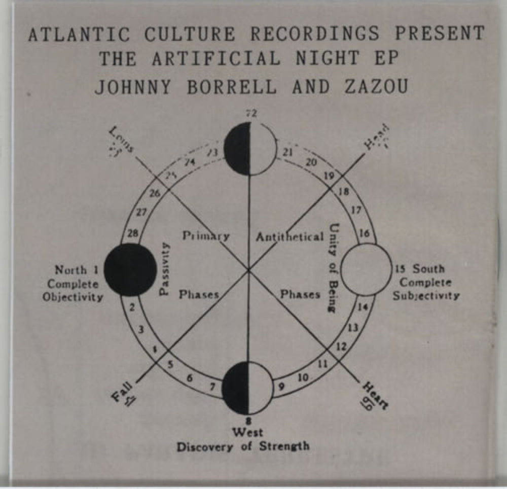 Johnny Borrell And Zazou The Artificial Night EP UK Promo CD-R acetate CD-R