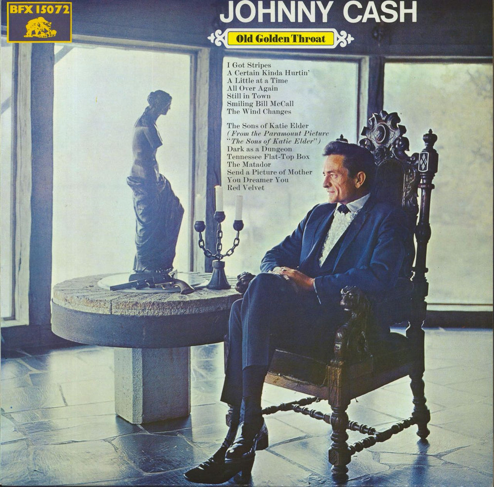 Johnny Cash Old Golden Throat German vinyl LP album (LP record) BFX15072