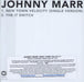 Johnny Marr New Town Velocity UK Promo CD-R acetate