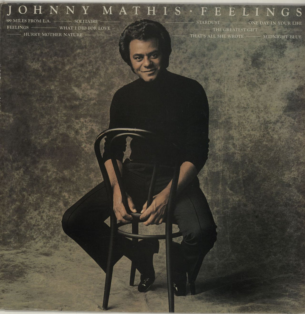 Johnny Mathis Feelings UK vinyl LP album (LP record) 69180