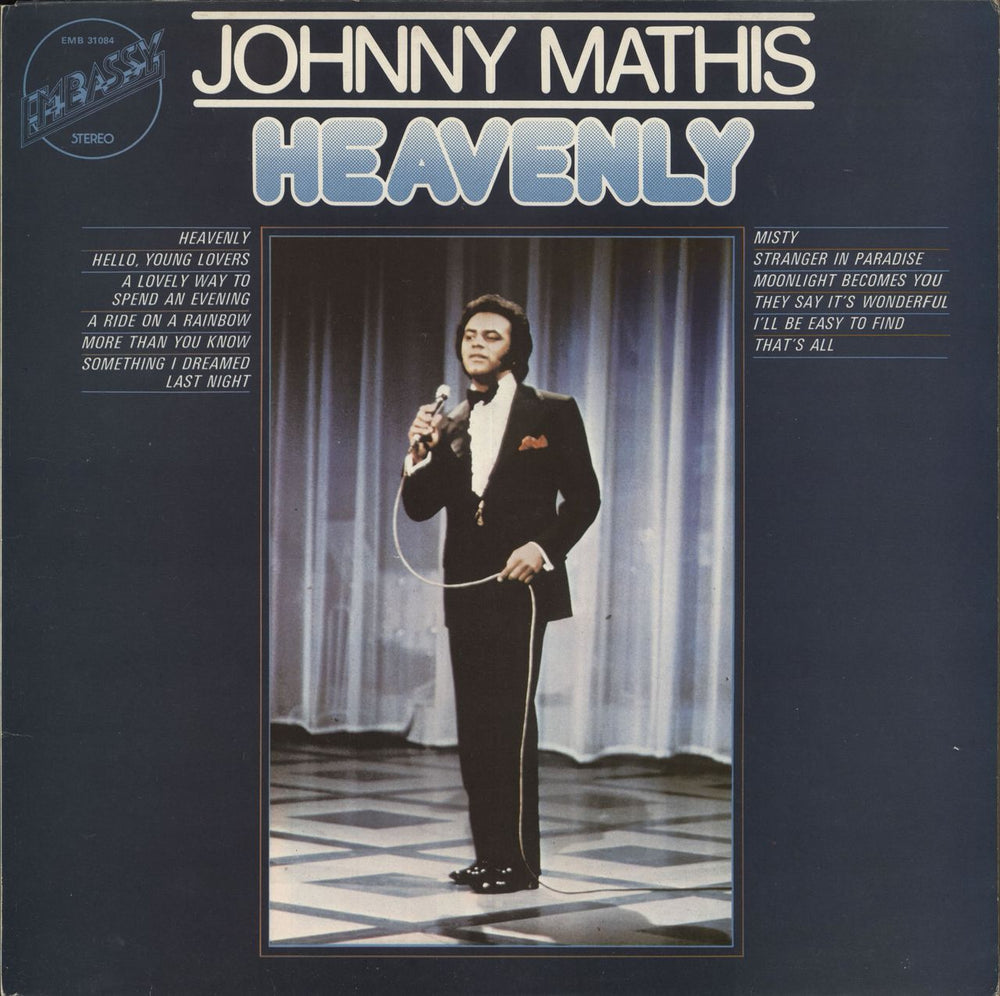 Johnny Mathis Heavenly UK vinyl LP album (LP record) EMB31084