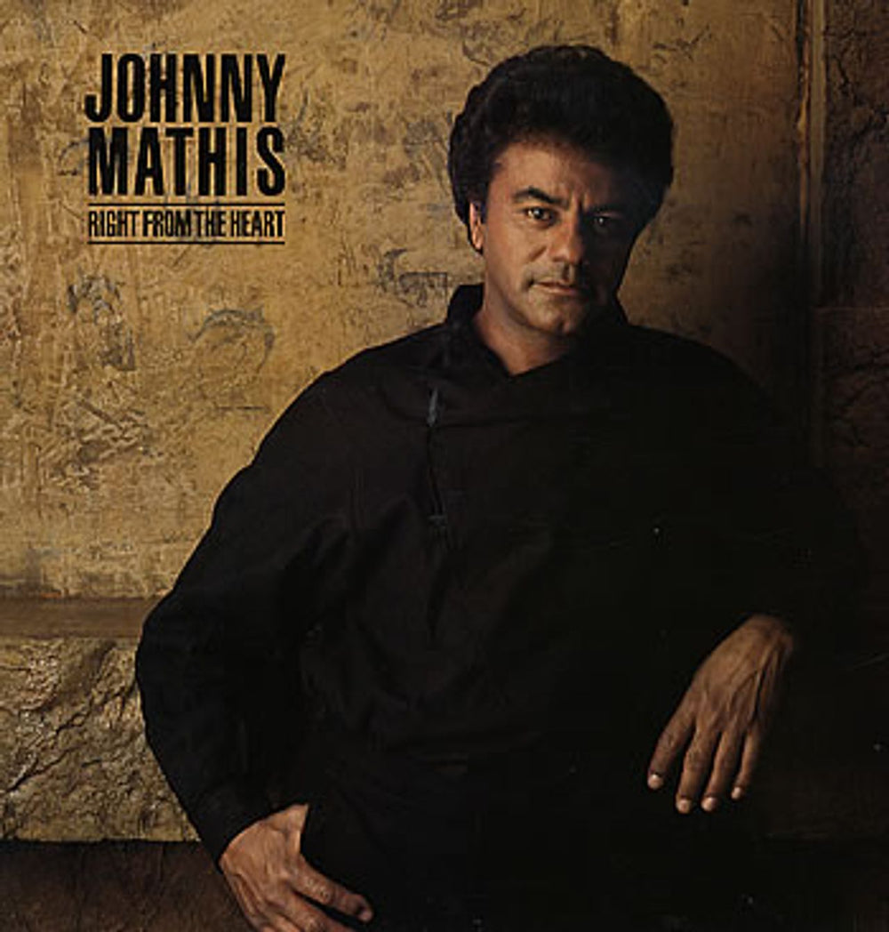 Johnny Mathis Right From The Heart UK vinyl LP album (LP record) 26365