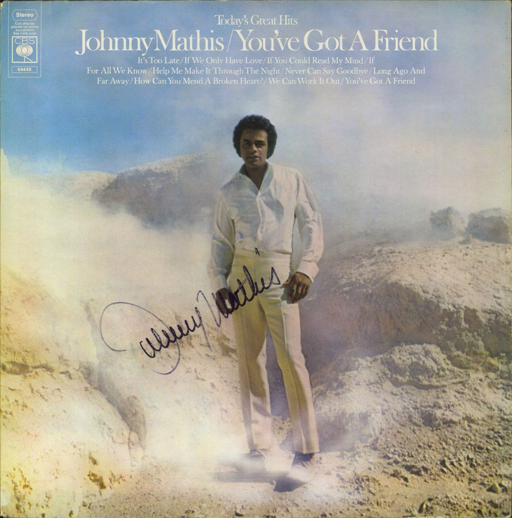 Johnny Mathis You've Got A Friend (Today's Great Hits) - Autographed UK vinyl LP album (LP record) 64448