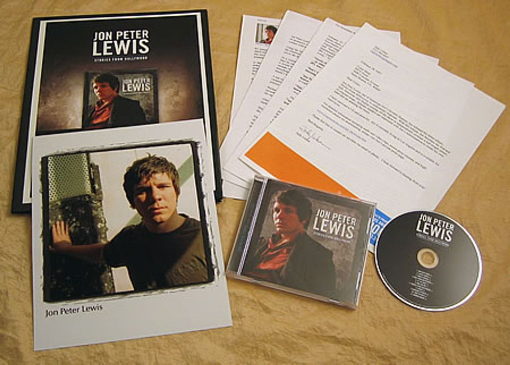 Jon Peter Lewis Stories From Hollywood US Promo media press kit PRESS KIT