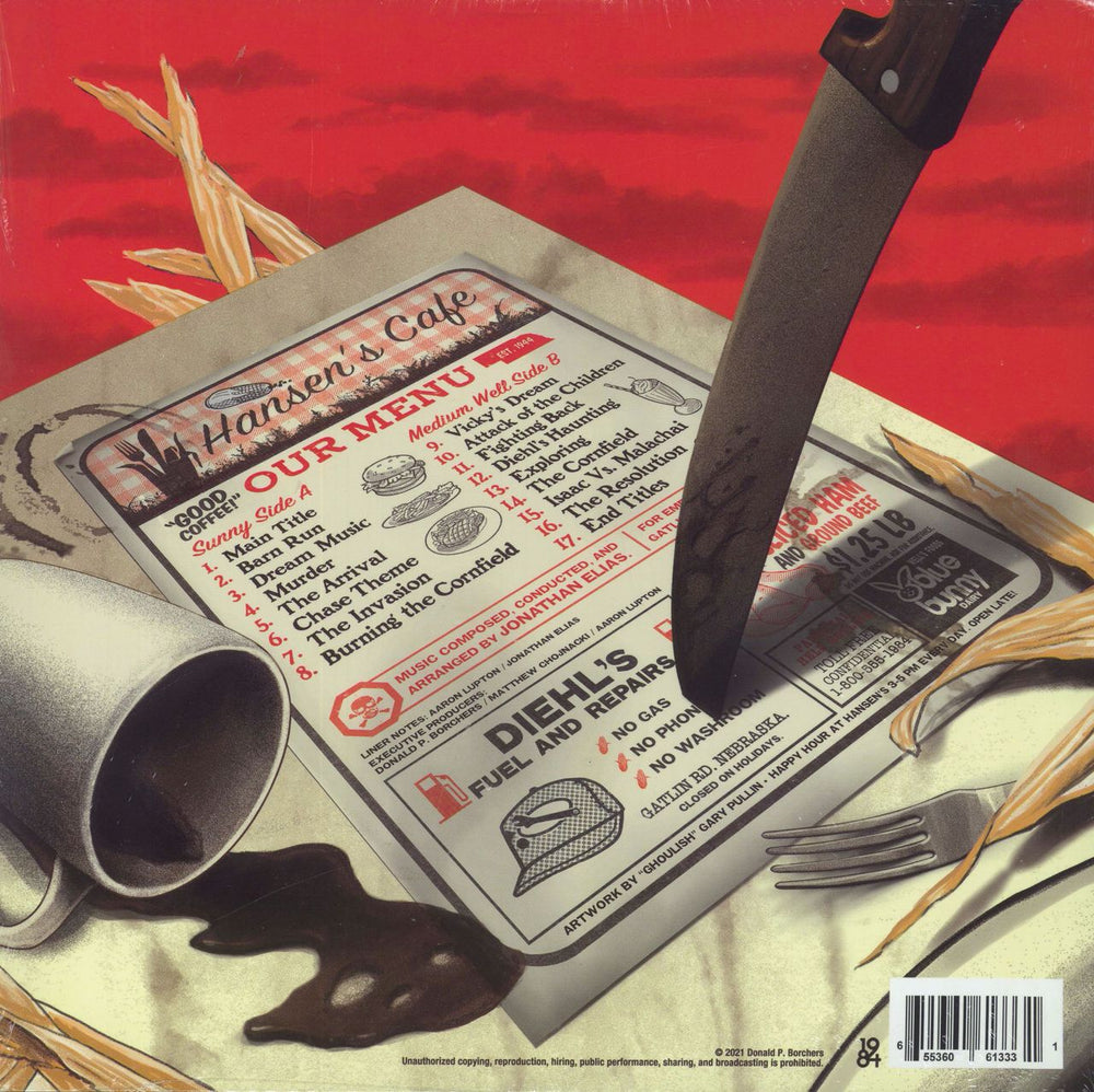 Jonathan Elias Stephen King's Children Of The Corn - Red/Orange Swirl vinyl - Sealed US vinyl LP album (LP record) 655360613331