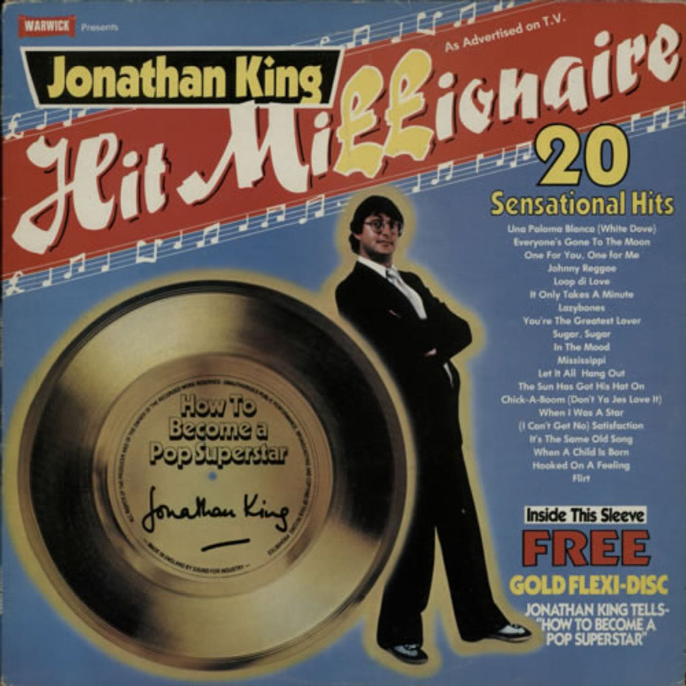 Jonathan King Hit Millionaire UK vinyl LP album (LP record) WW5059