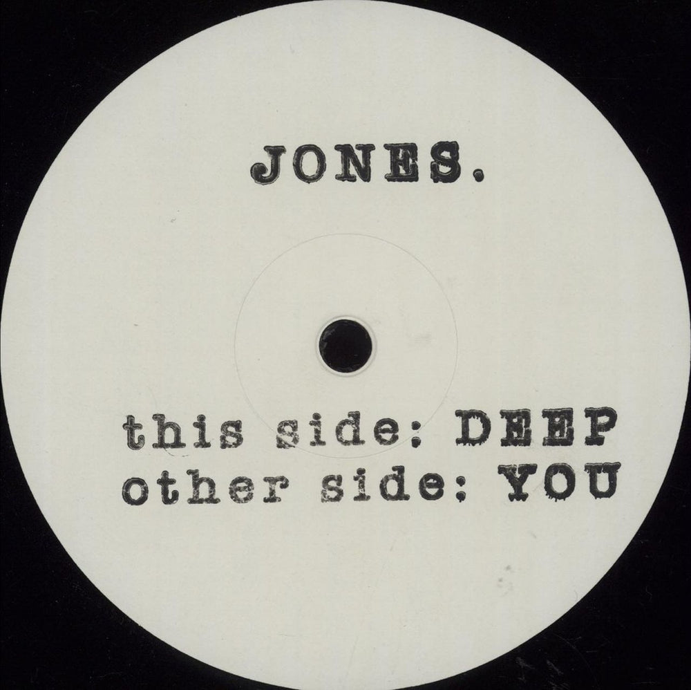 Jones Deep UK 12" vinyl single (12 inch record / Maxi-single) BE73179