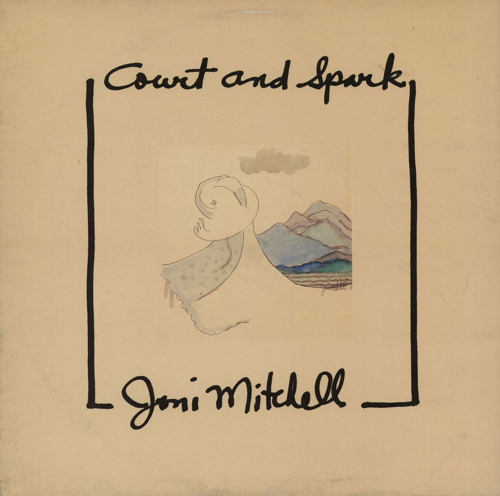 Joni Mitchell Court And Spark - Glossy Sleeve UK vinyl LP album (LP record) K53002