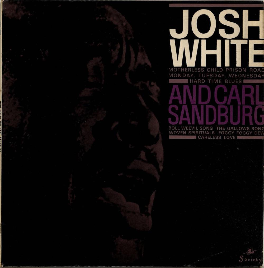 Josh White Josh White And Carl Sandburg UK vinyl LP album (LP record) SOC988