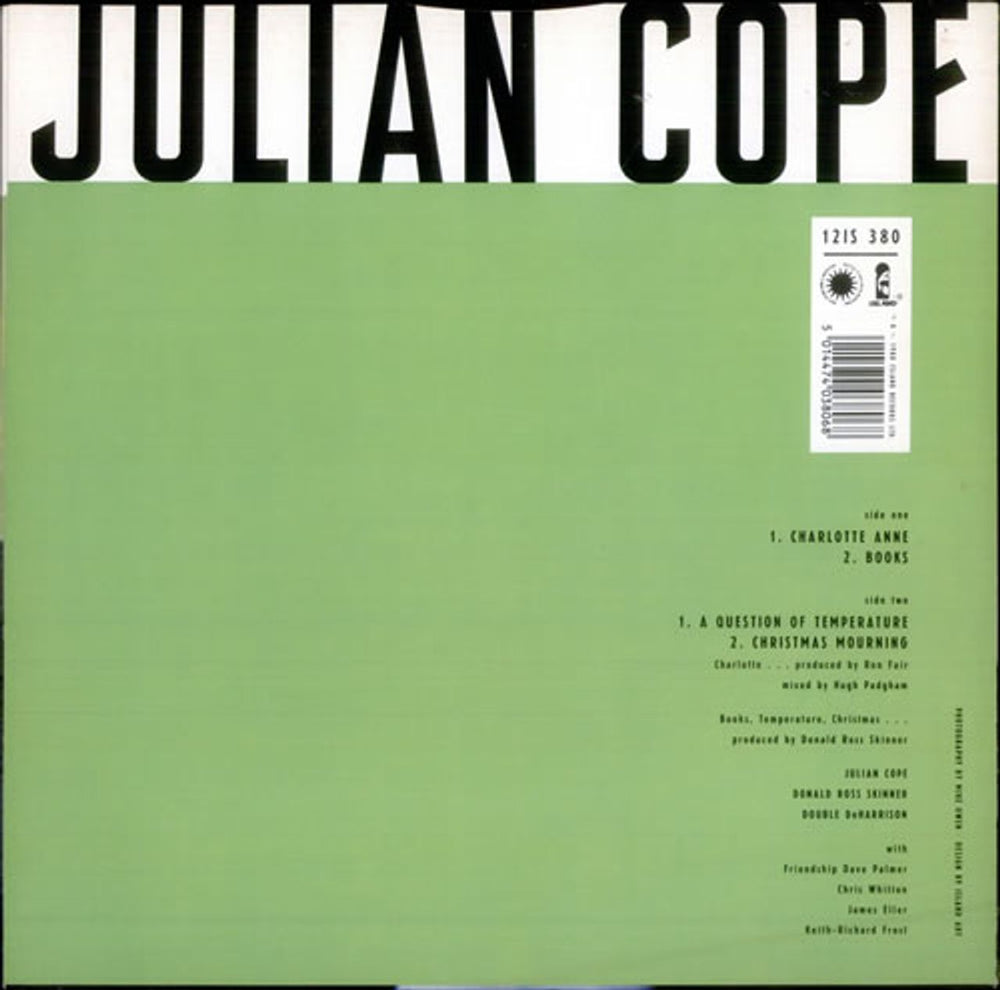 Julian Cope Charlotte Anne UK 12" vinyl single (12 inch record / Maxi-single) COP12CH64249