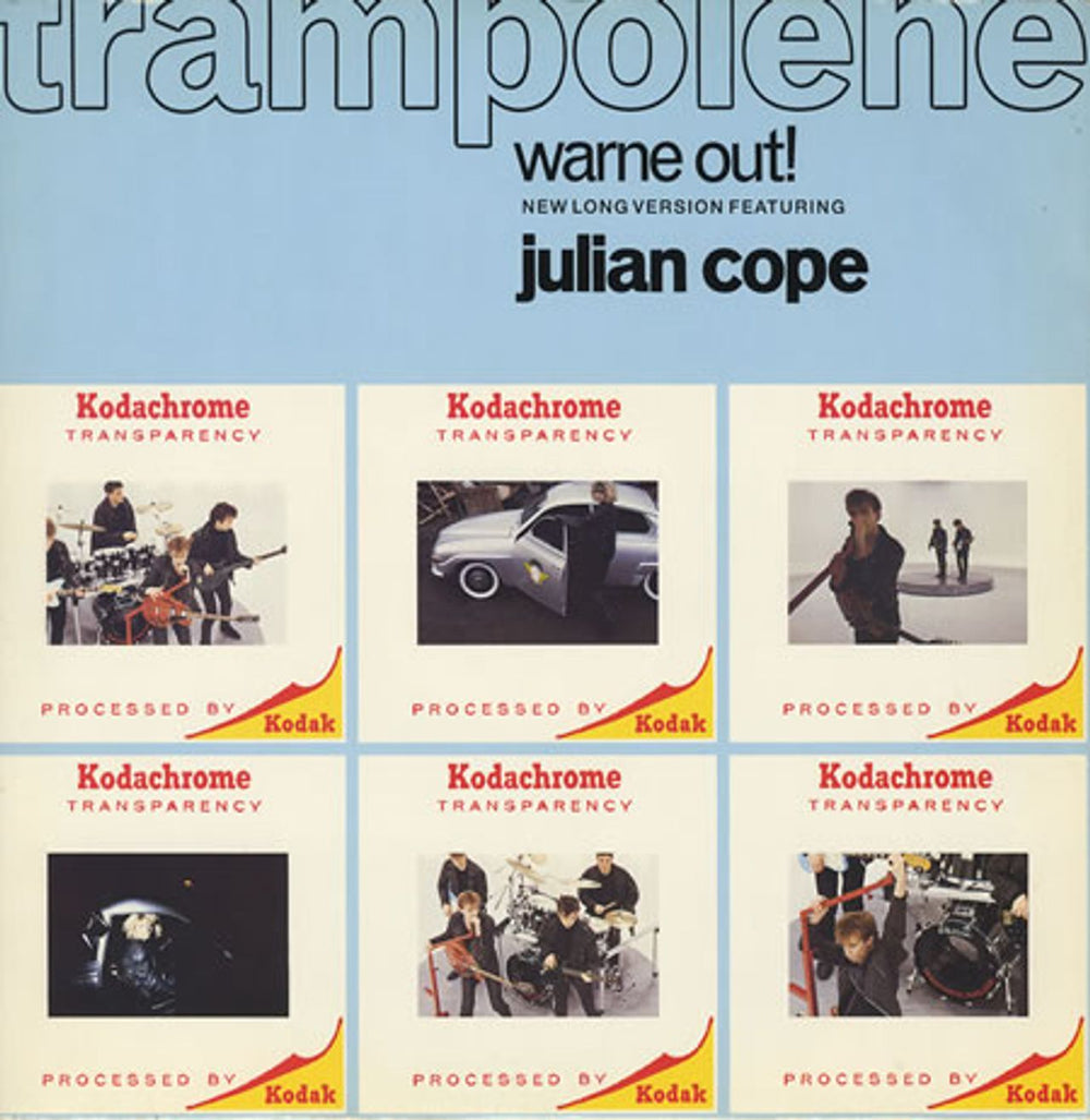 Julian Cope Trampolene - Warne Out! UK 12" vinyl single (12 inch record / Maxi-single) 12ISX305