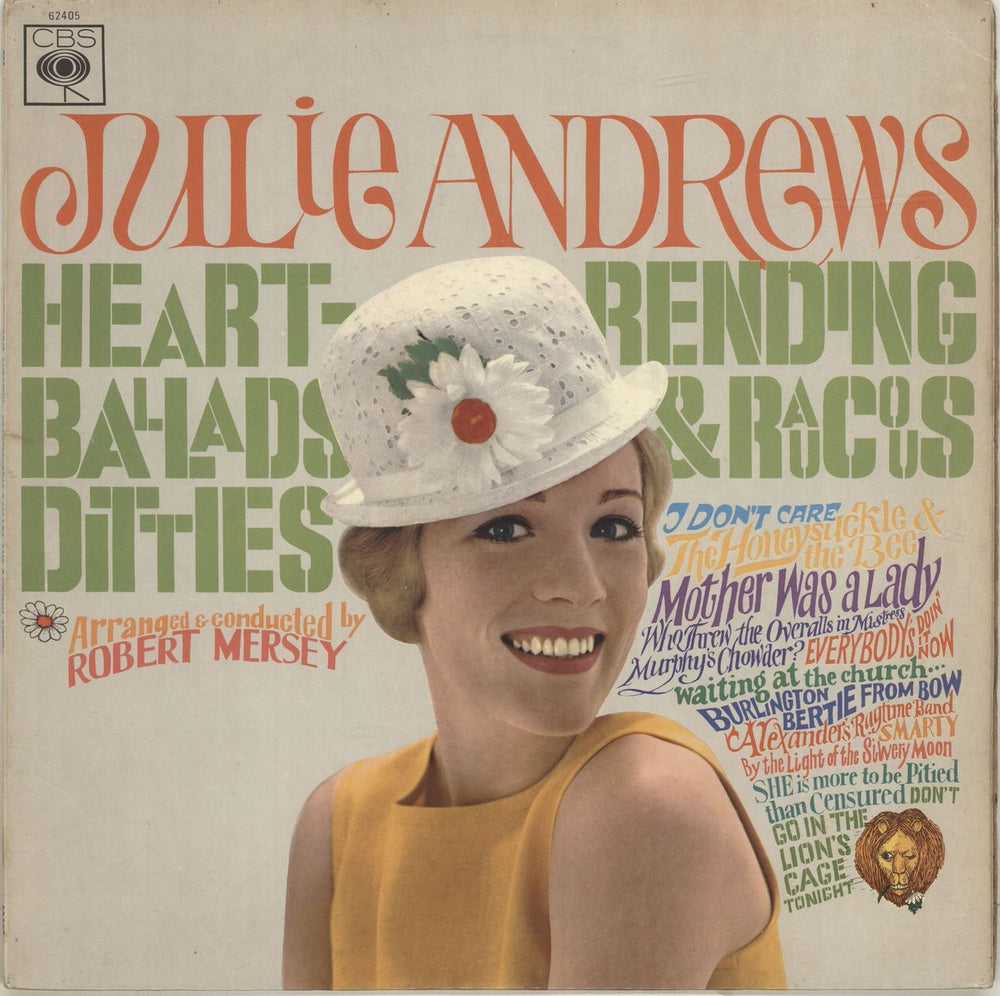 Julie Andrews Heart Rendering Ballads & Raucous Ditties UK vinyl LP album (LP record) 62405