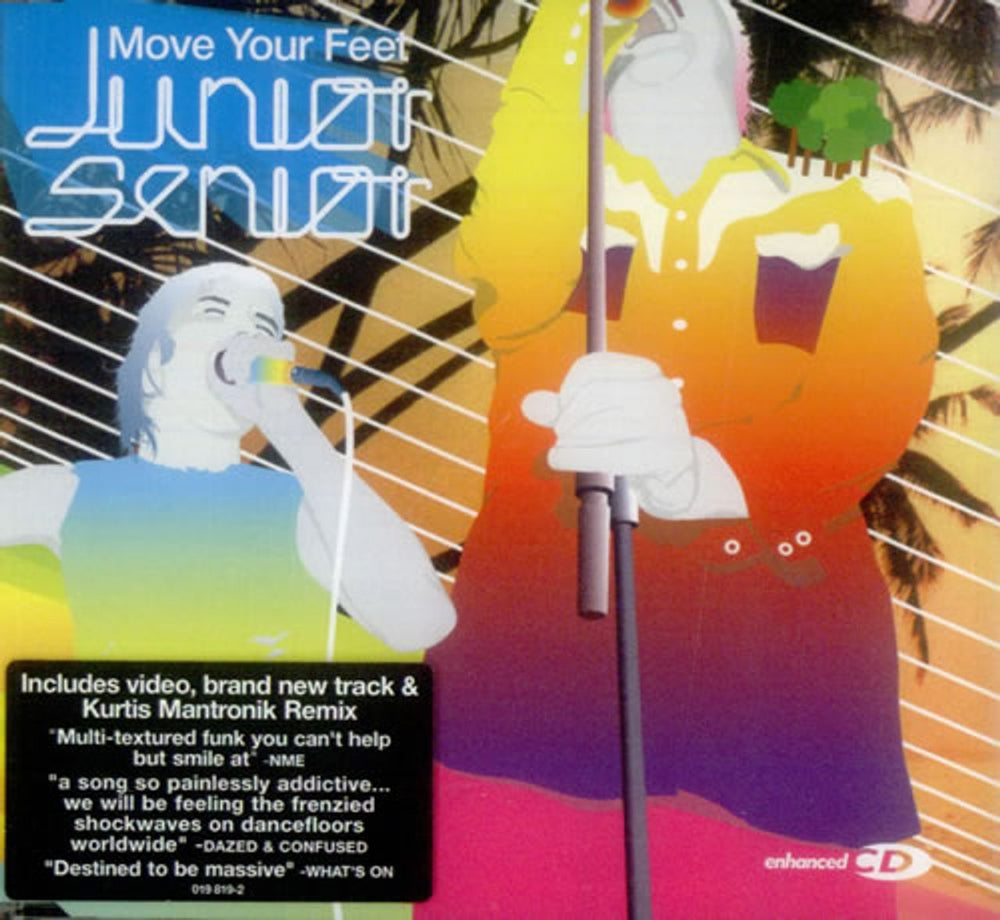 Junior Senior Move Your Feet UK CD single (CD5 / 5") 019819-2