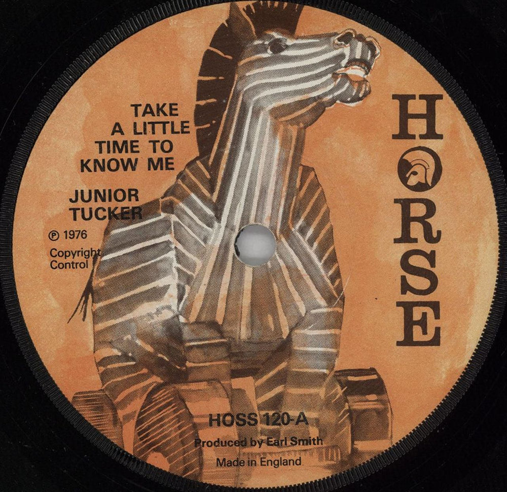 Junior Tucker Take A Little Time To Know Me UK 7" vinyl single (7 inch record / 45) HOSS120